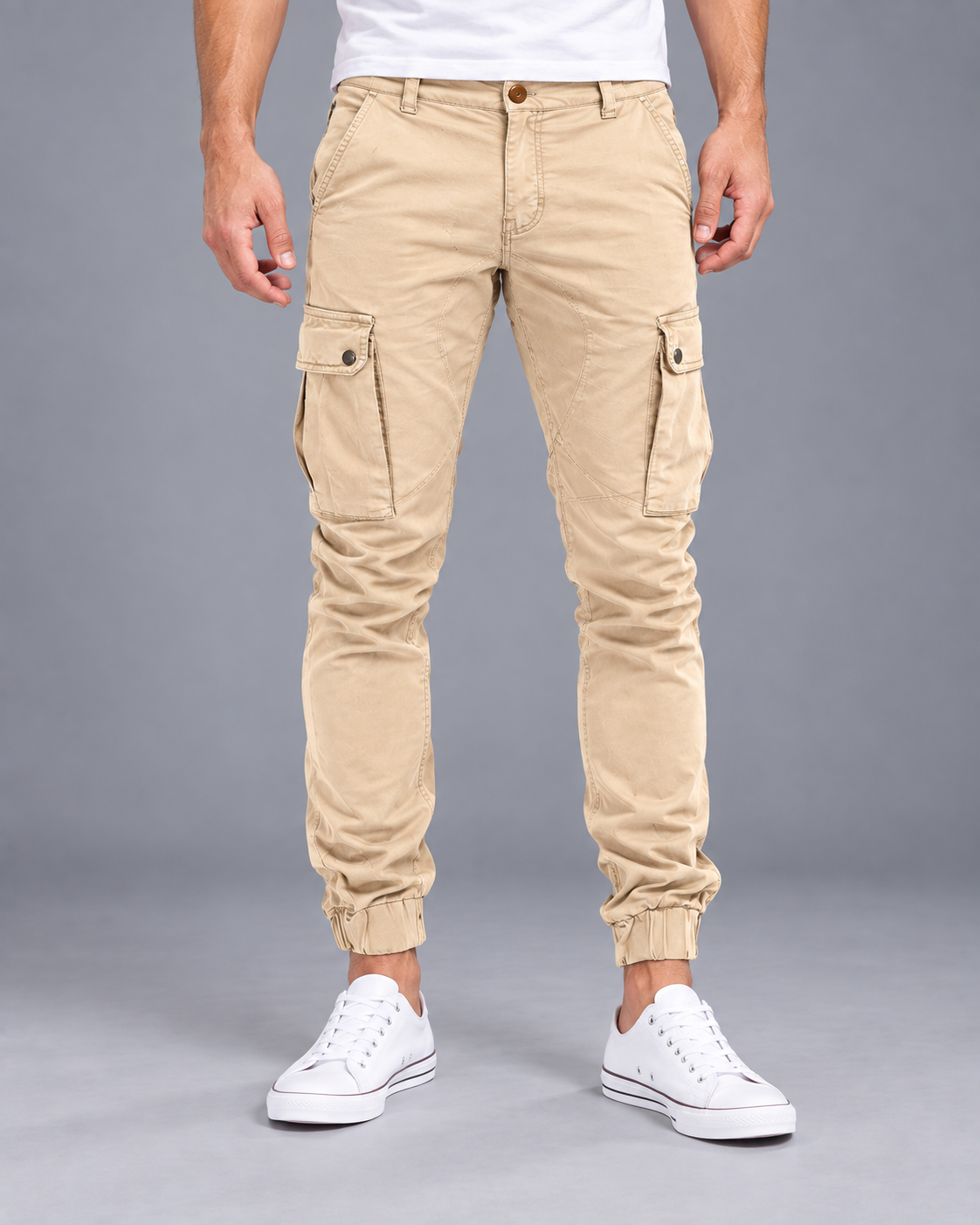 Lodemi Cargo Jogger Trousers, view 3