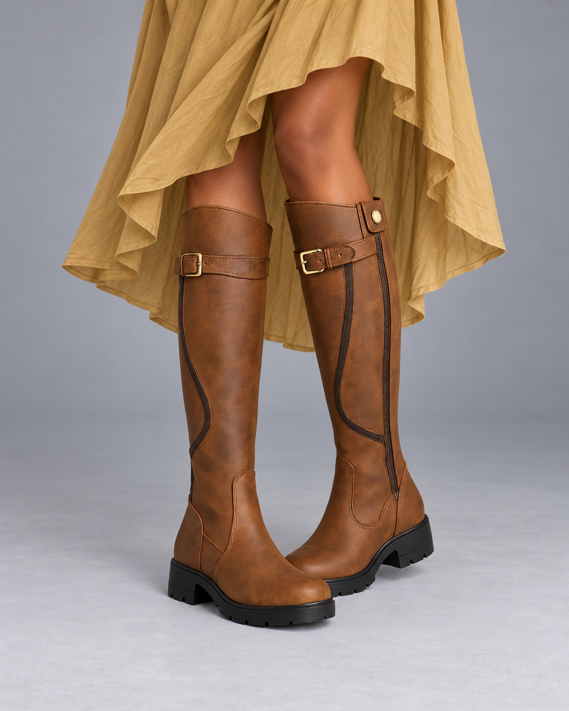 Lodemi Block-Heel Riding Boots, view 3